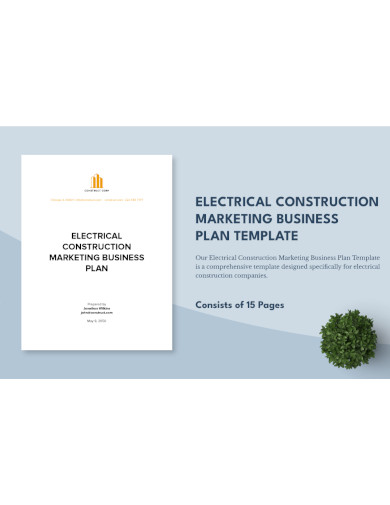 electrical construction marketing business plan template
