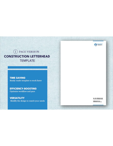 free construction letterhead template