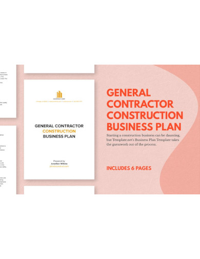 general contractor construction business plan template