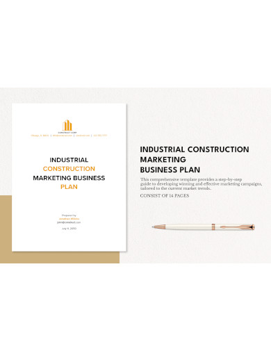 industrial construction marketing business plan template