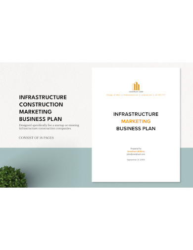 infrastructure construction marketing business plan template