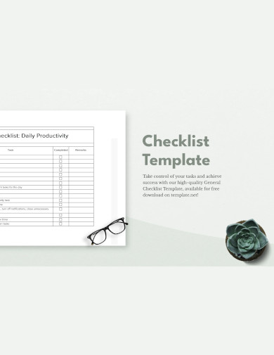 sample checklist template