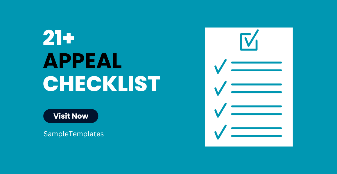 appeal checklist