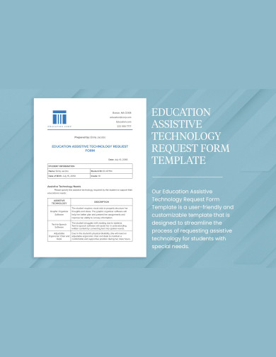 education assistive technology request form