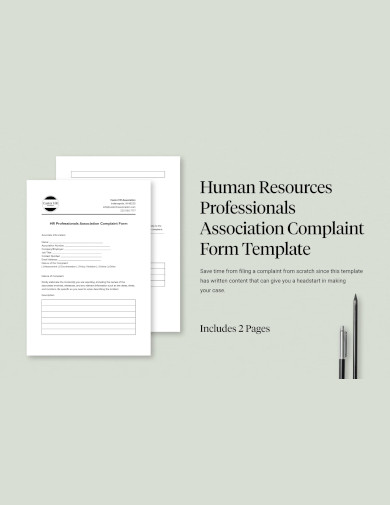 human resources professionals association complaint form