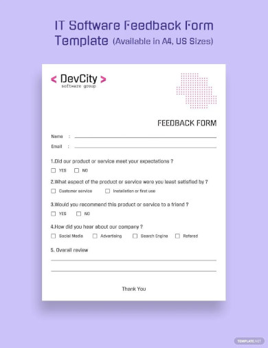 it software feedback form