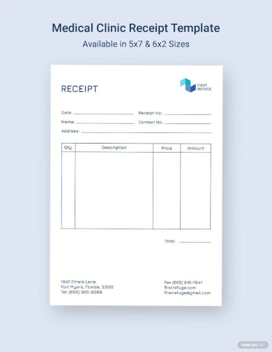 FREE 19+ Medical Bill Receipt Templates in PDF, Word, Excel