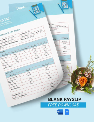 payslip template free download