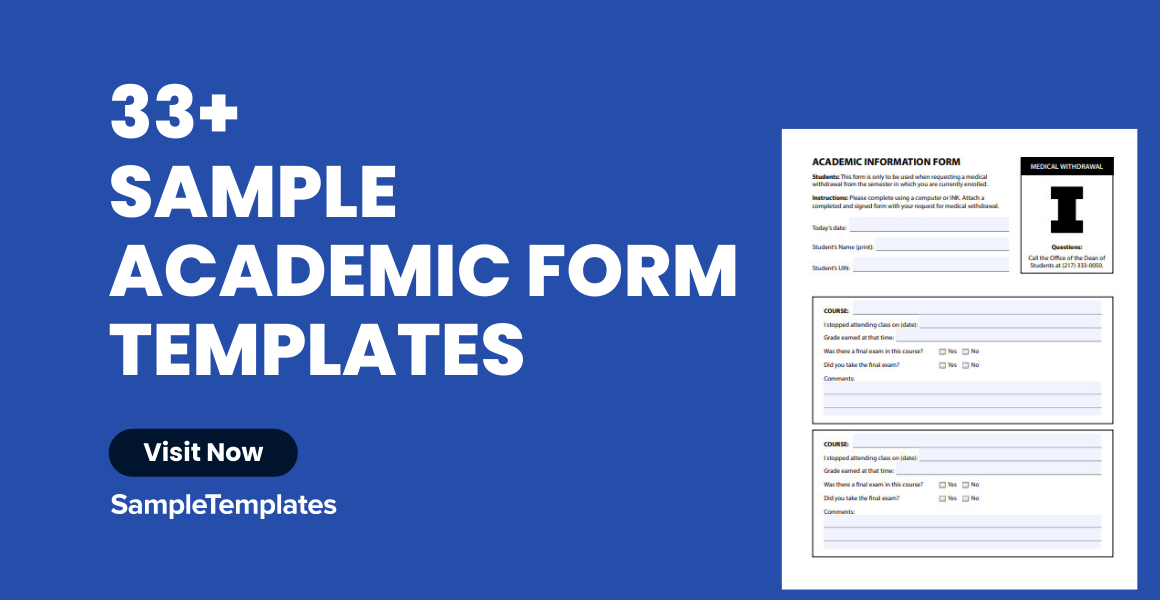 sample academic form template