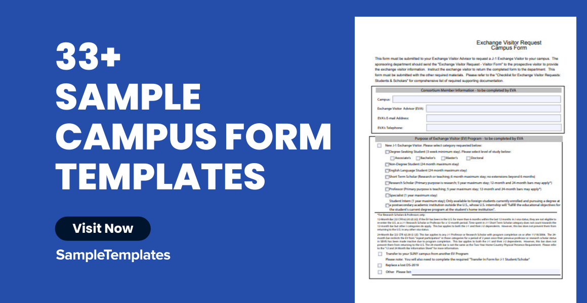 sample campus form template