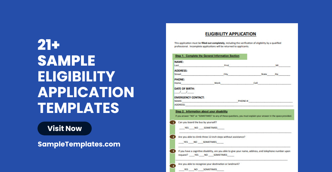 sample-eligibility-application