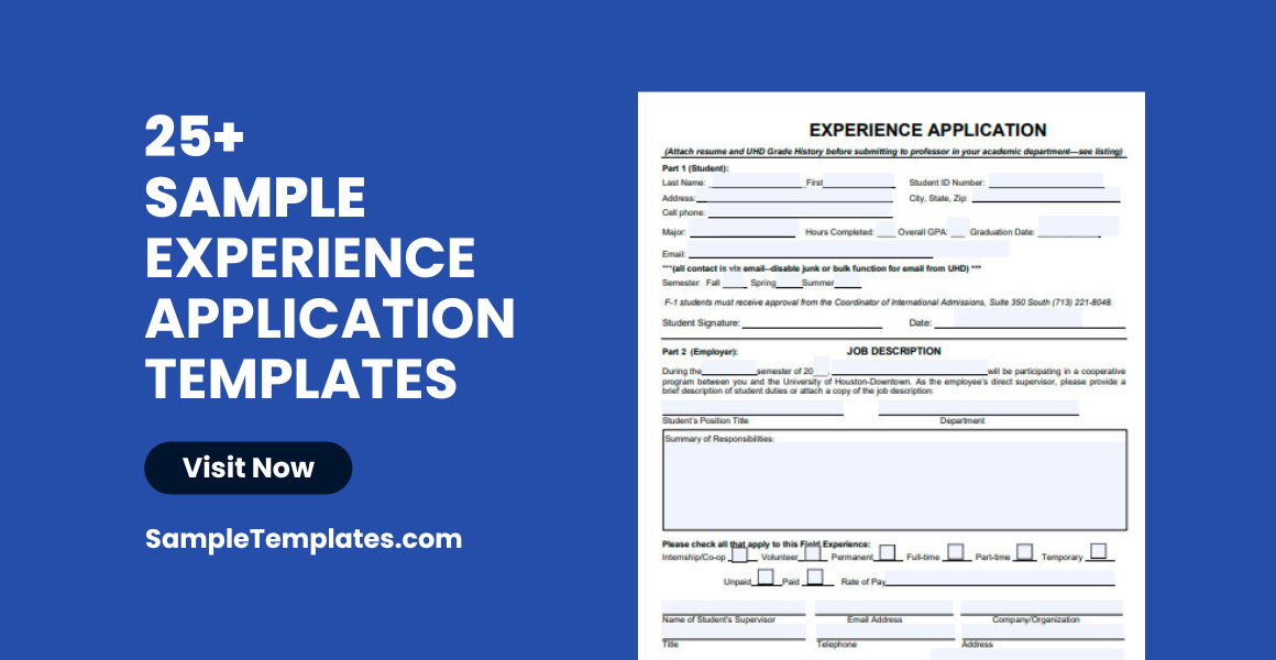 sample experience application