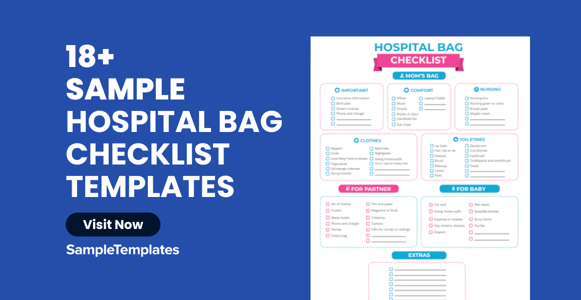 sample hospital bag checklist