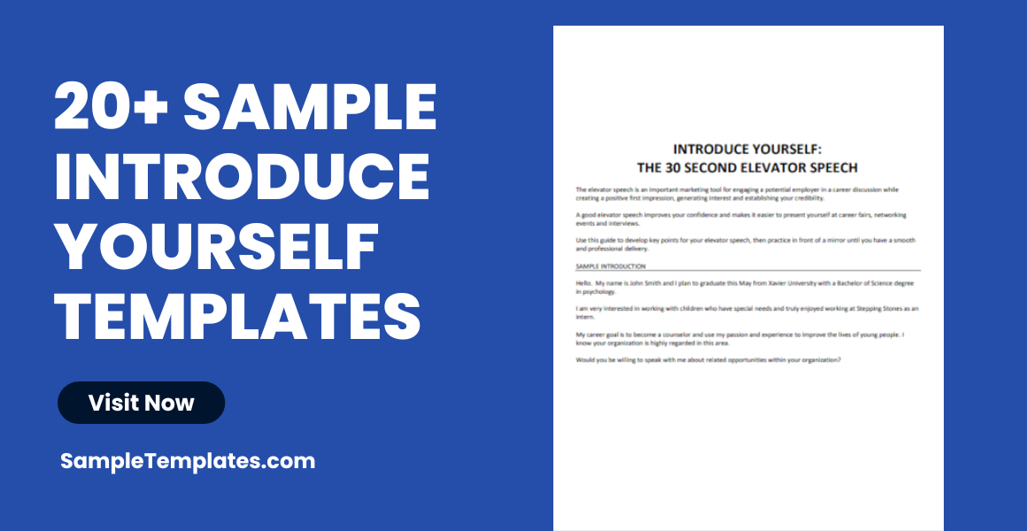sample introduce yourself templates