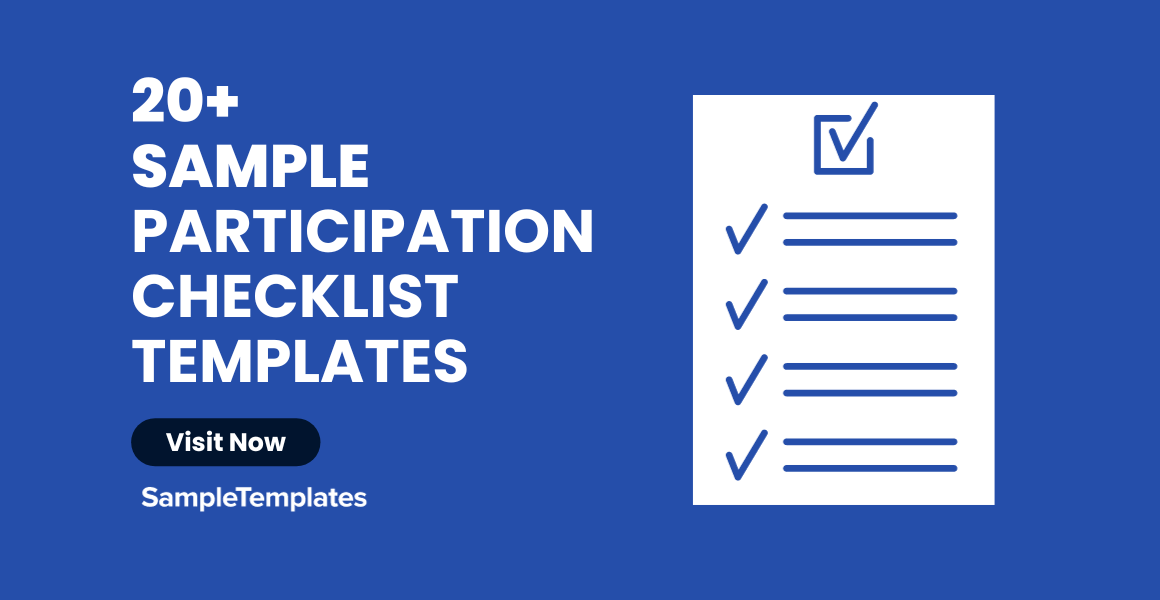 sample participation checklist