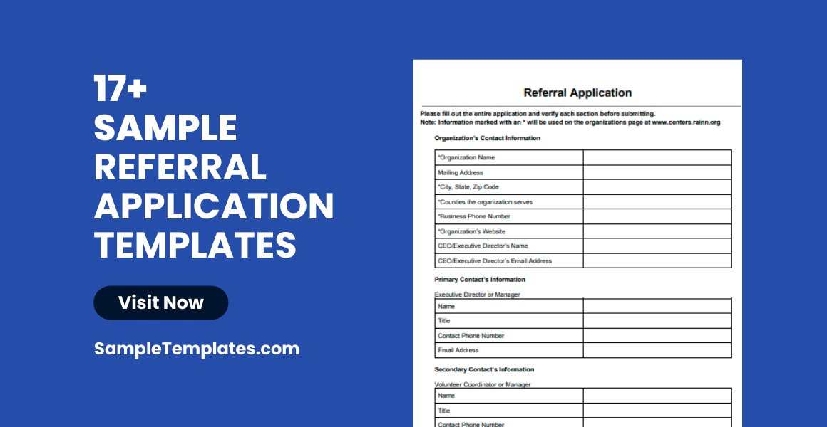 sample referral application