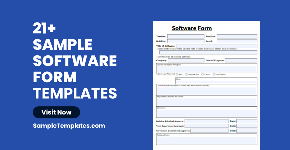 sample software form