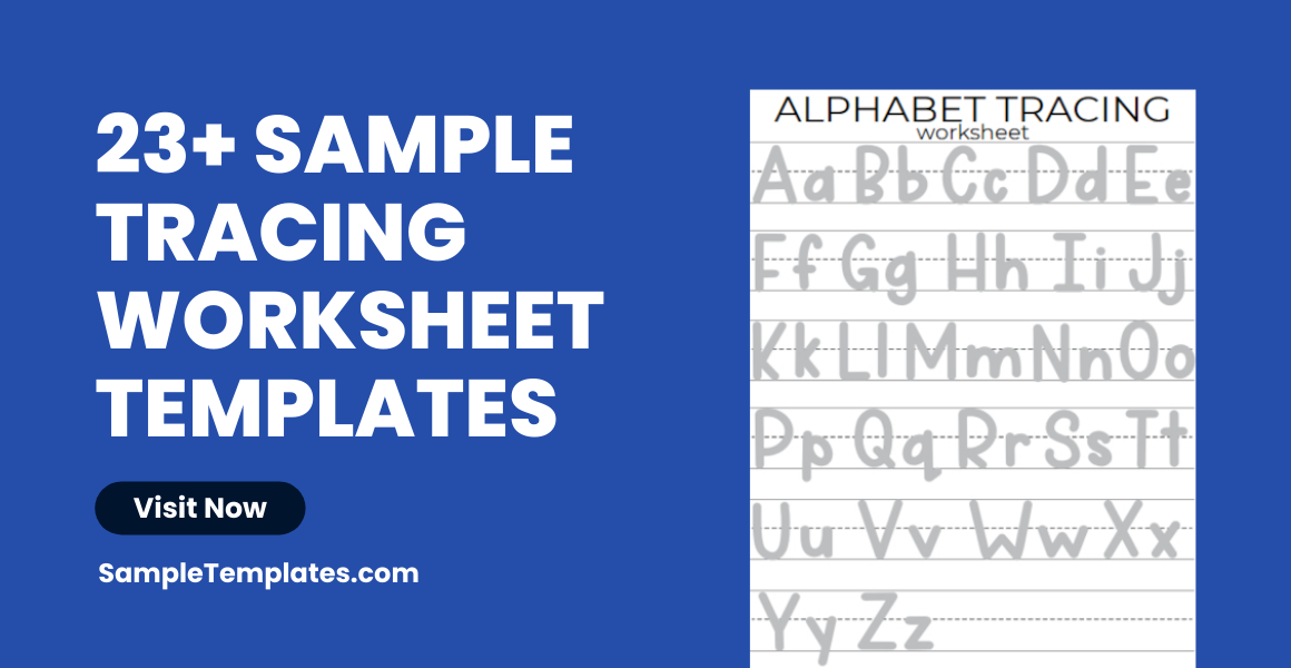 sample tracing worksheet templates