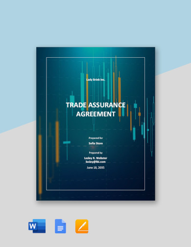 sample trade assurance agreement template