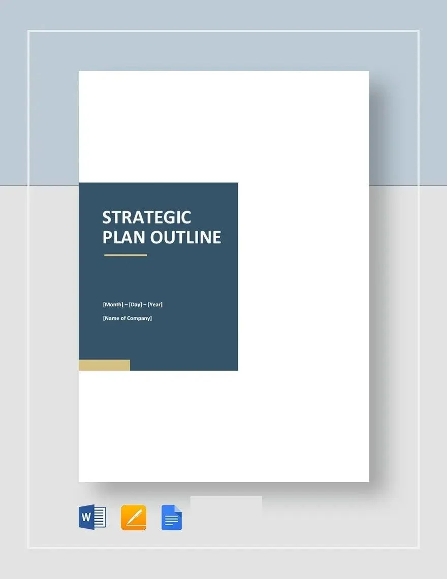 strategy plan outline template