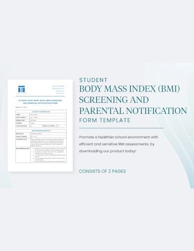 student and perental notification form