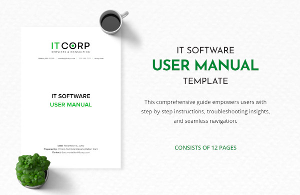 user manual template for web application