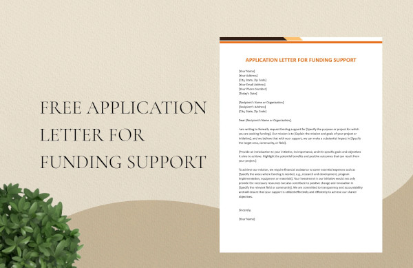application letter for funding support