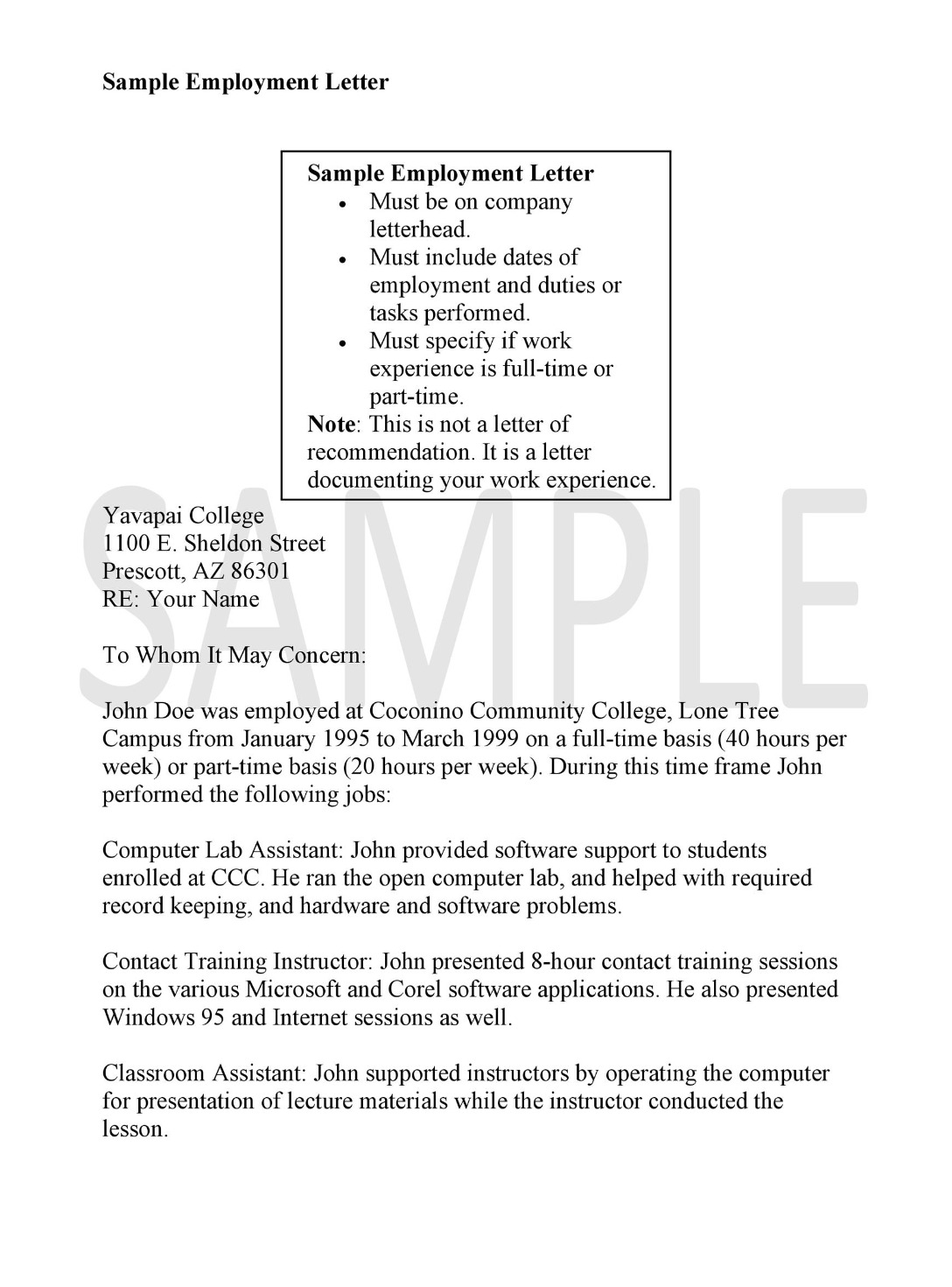 college to whom it may concern letter template