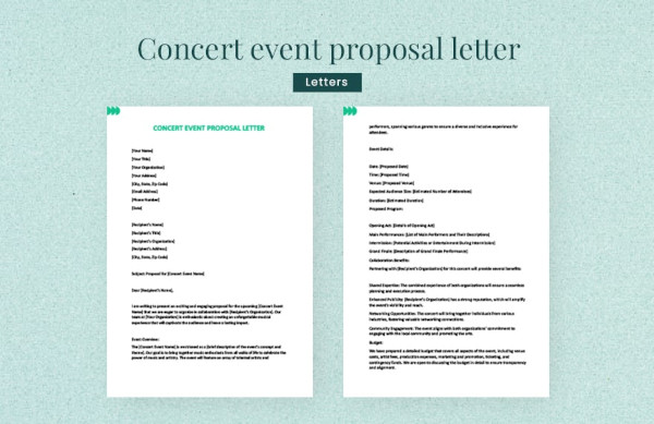 concert proposal