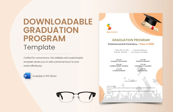 graduation program template