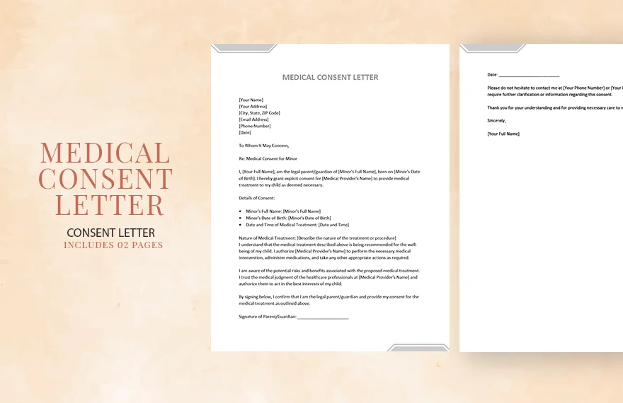 medical consent letter template