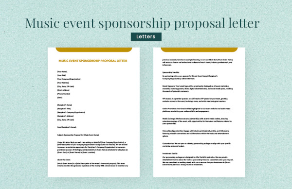 music event proposal sample pdf