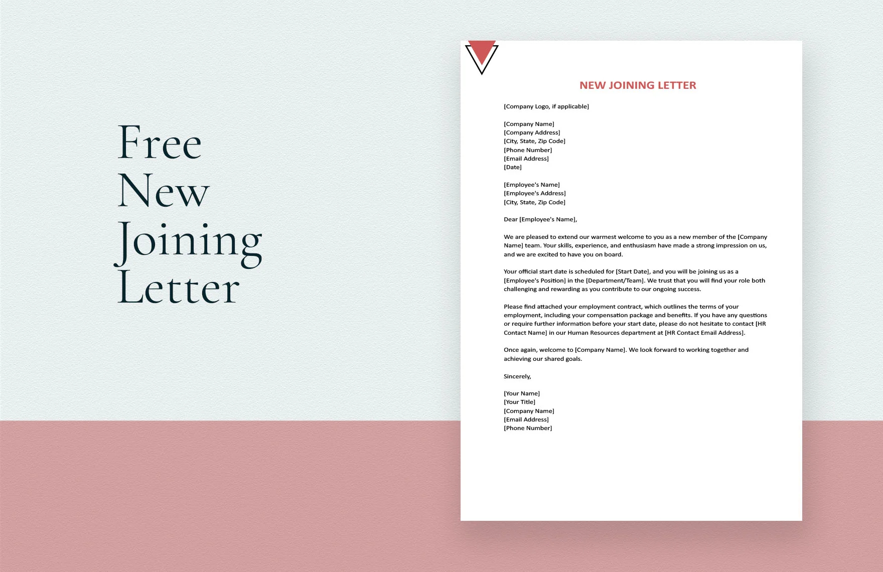 new joining letter template