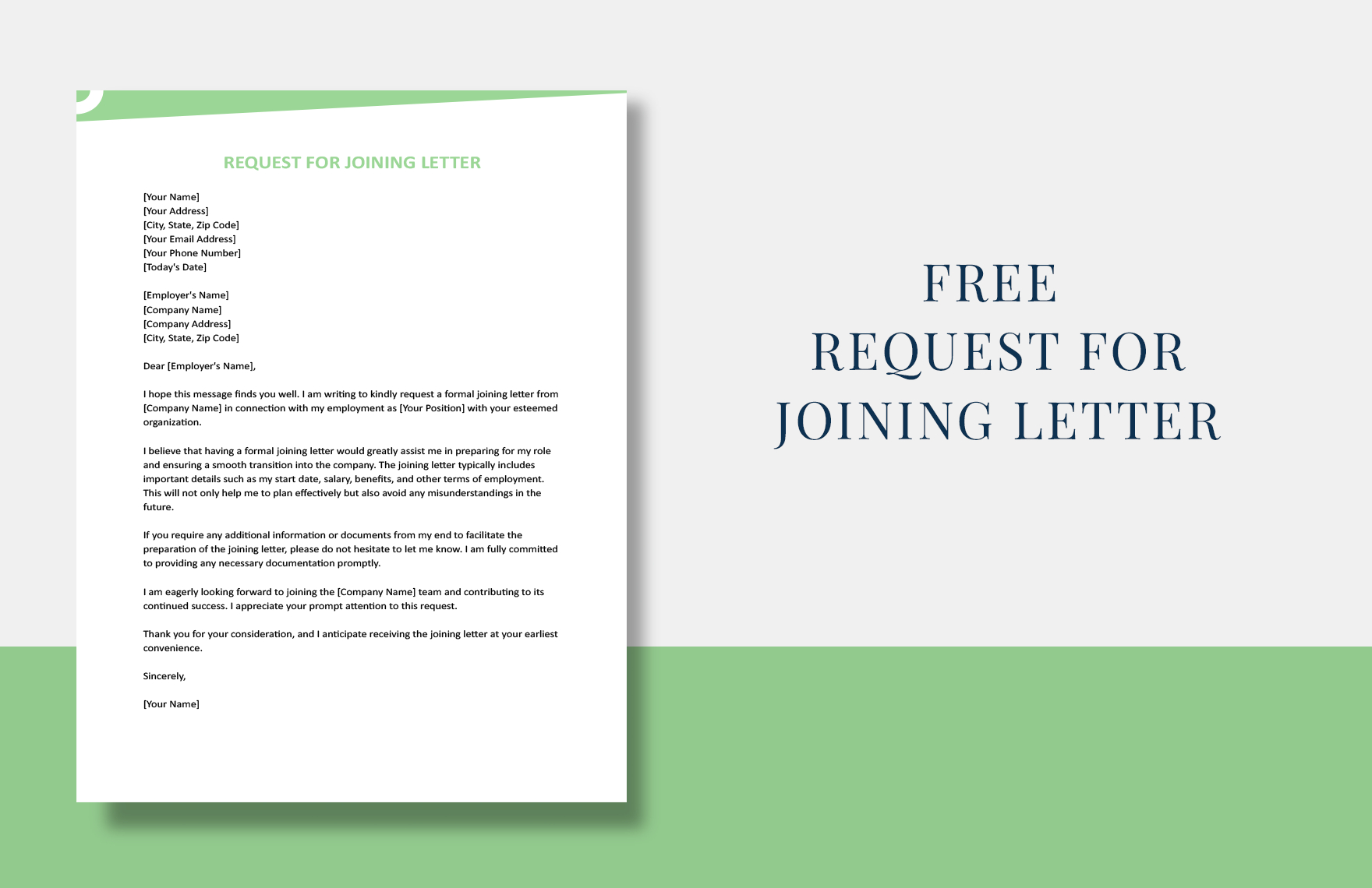 request joining letter template