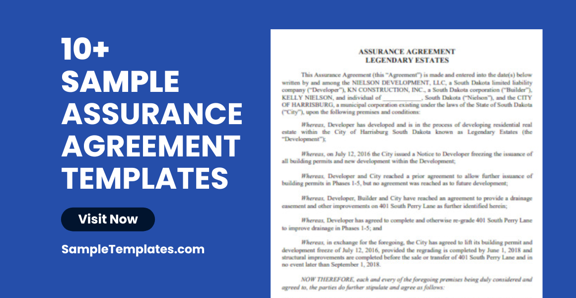sample assurance agreement