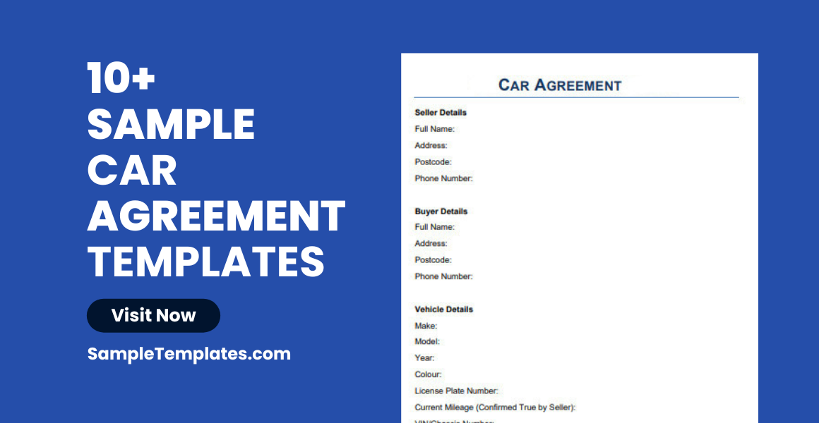 sample car agreement