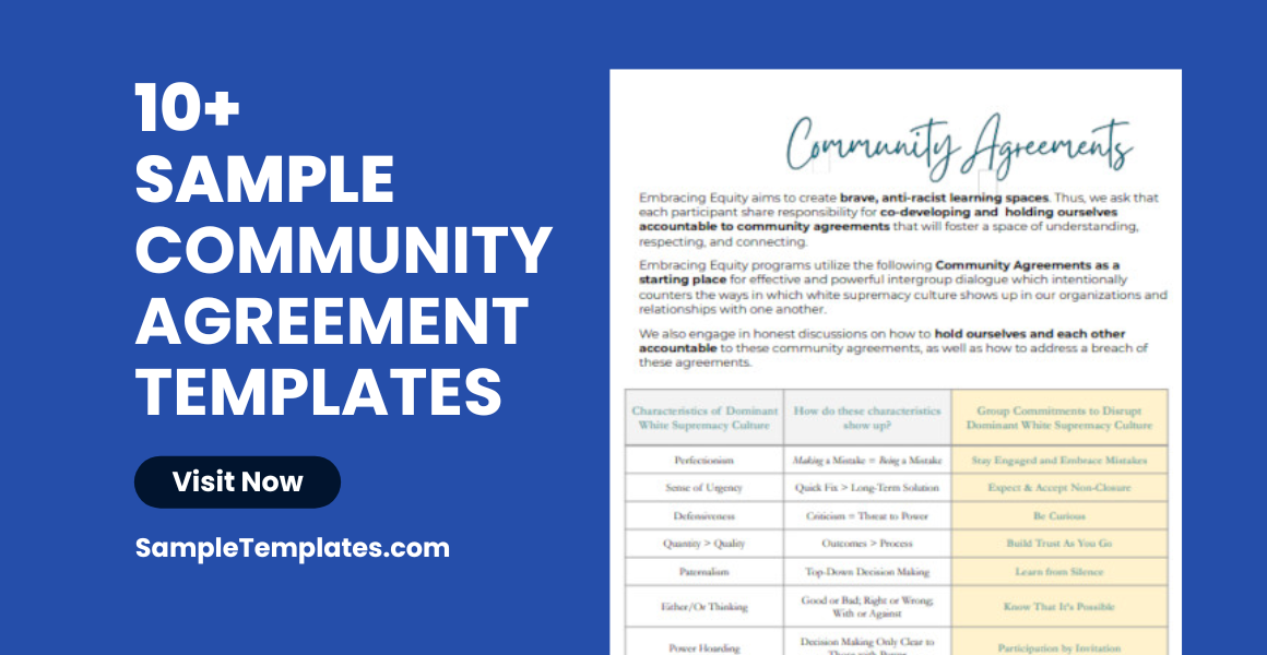 sample community agreement