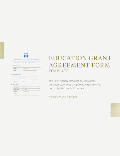 sample education grant agreement template
