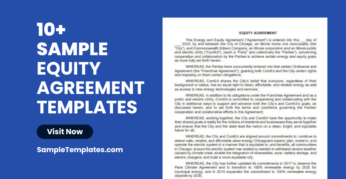 sample equity agreement