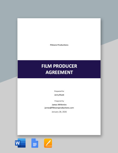 sample film producer agreement template