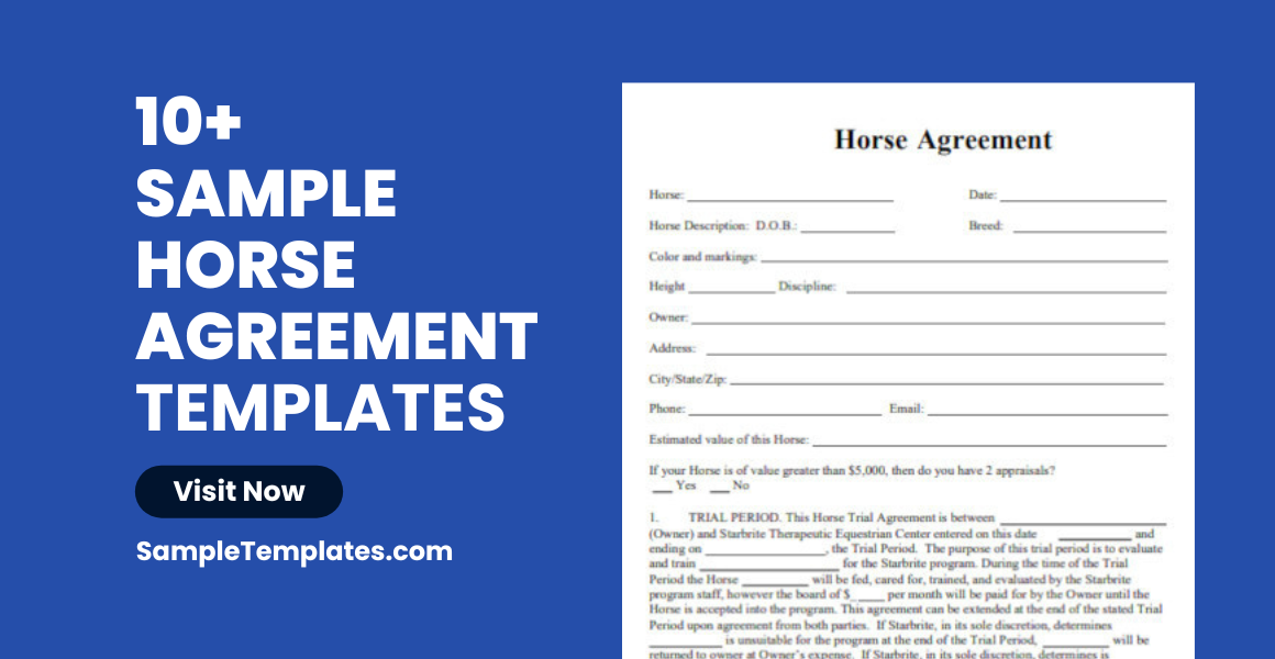 sample horse agreement
