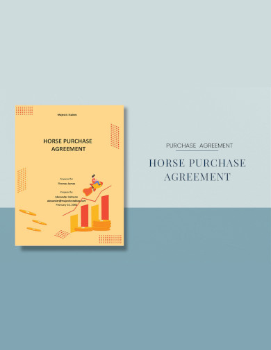 sample horse purchase agreement template