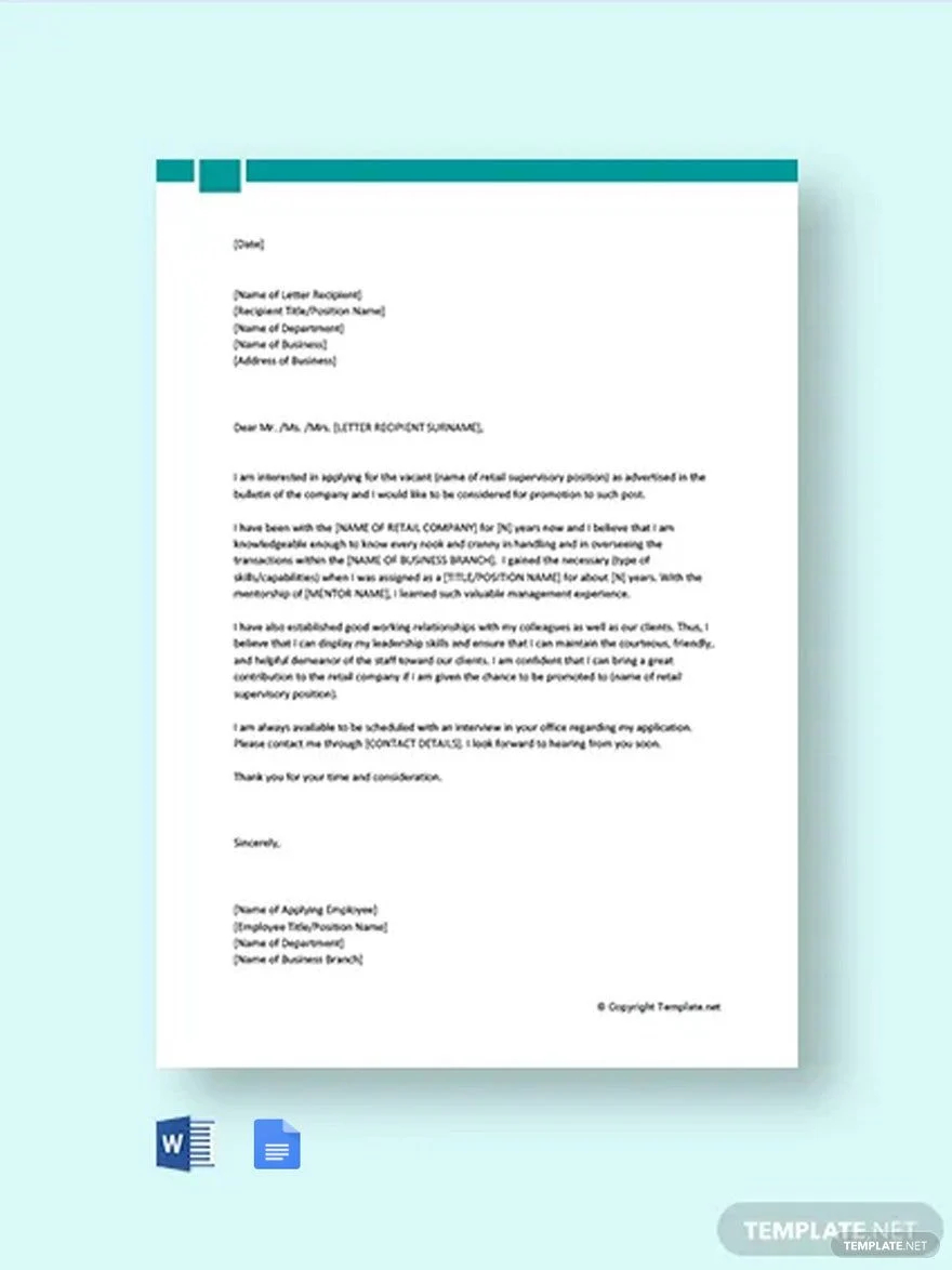 sample job promotion cove letter template