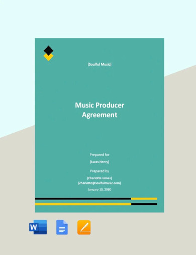 sample music producer agreement template