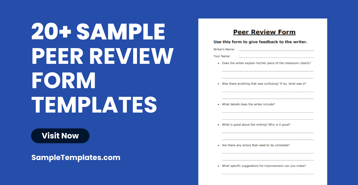 sample peer review form