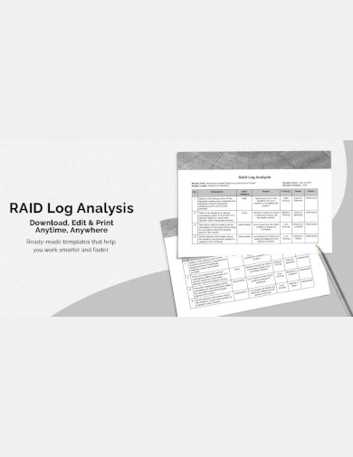 sample raid log analysis template