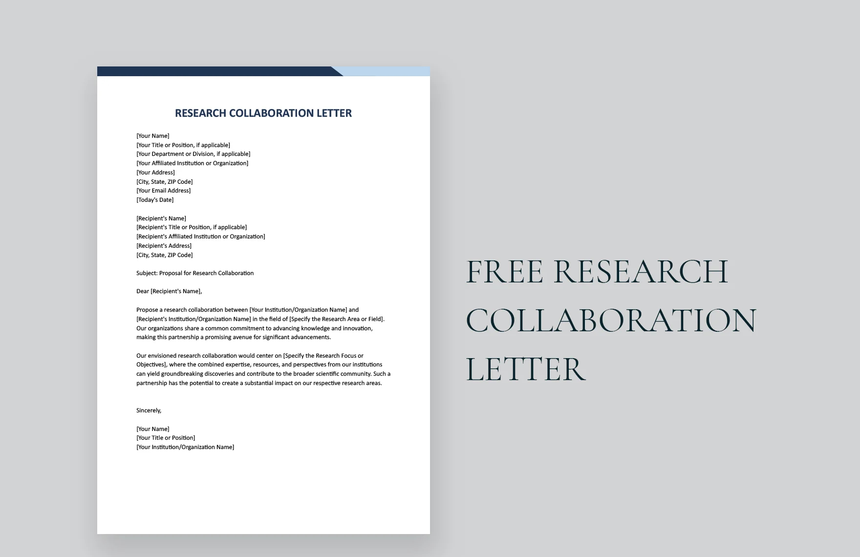 sample research collaboration letter