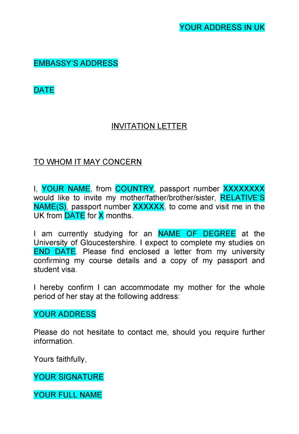 sample to whom it may concern invitation letter