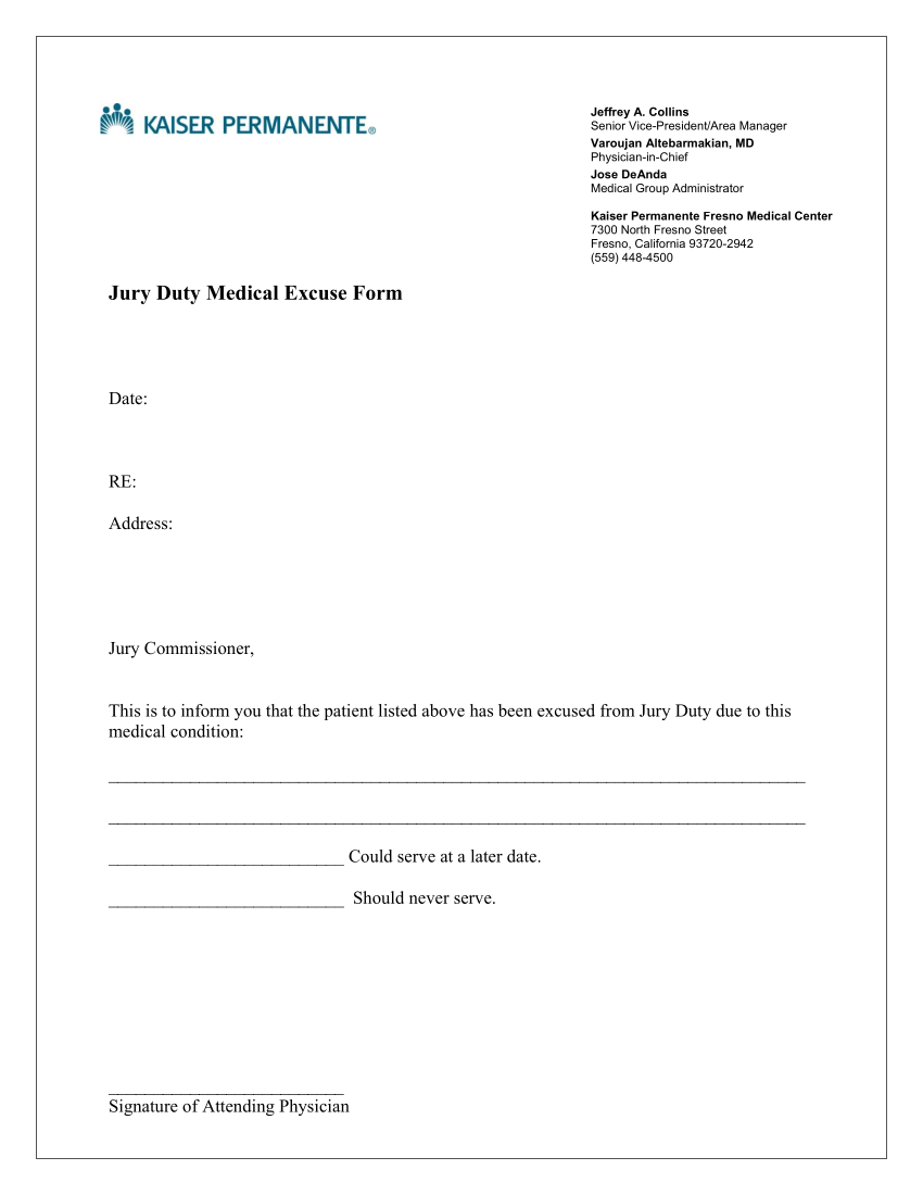 FREE Jury Duty Excuse Letter Templates In MS Word Google Doc PDF